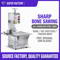 Mesin Gergaji Tulang Listrik Komersial Stainless Steel untuk Memotong Iga, Kaki Babi, Daging Beku