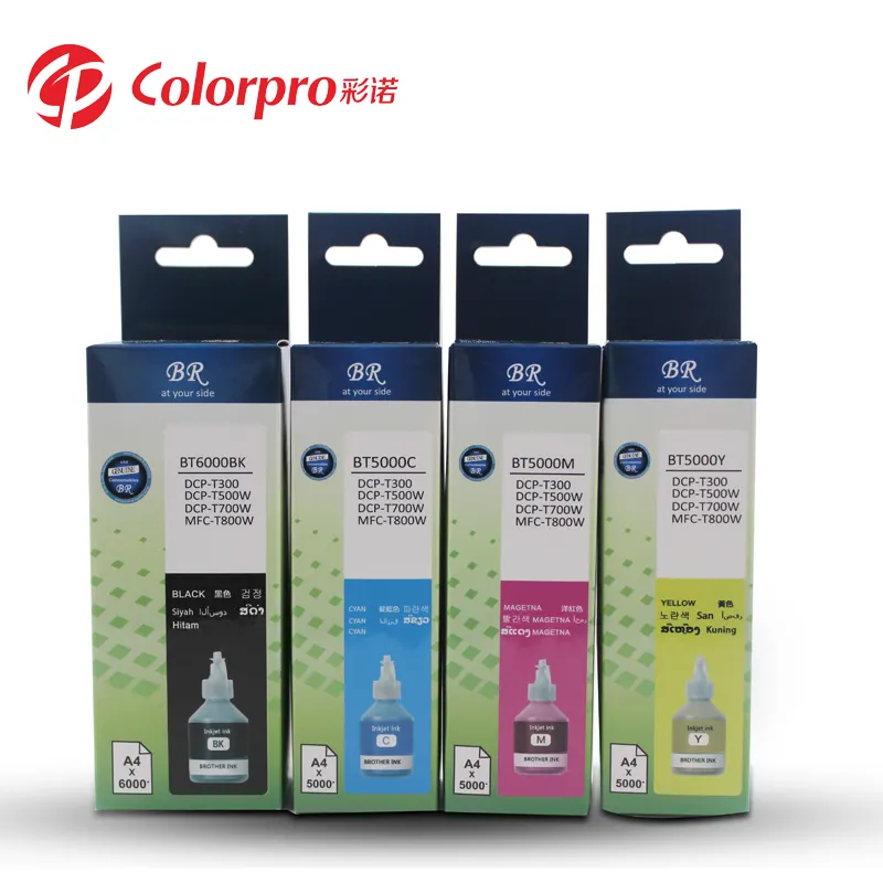 Colorpro bt5000 tinta de recarga compatível para bro DCP-T300 t500w t700w impressora