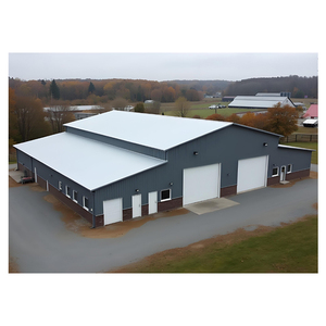 Hangar de estructura de acero prefabricado cobertizo de metal barato almacén de construcción de acero almacén de estructura de acero prefabricado - Product Image 5