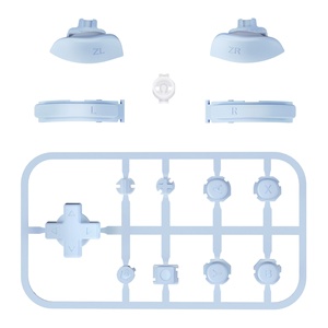 Kit de boutons de remplacement personnalisés bleu ciel pour la croix directionnelle, les touches ABXY et les boutons de tir pour manette Nintendo Switch Lite - Product Image 2