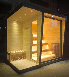 Sauna rusa personalizable con vapor húmedo para 2-8 personas Sauna y baño <span class=keywords><strong>de</strong></span> hielo <span class=keywords><strong>de</strong></span> buen aspecto a buen precio - Product Image 6