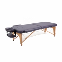 Table de massage portable en bois à 2 sections avec support pour le visage – Offre spéciale
