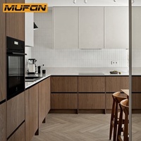 Ensemble de meubles de cuisine japonais haut de gamme modernes et personnalisés en aggloméré mélaminé de style scandinave – Tous les ensembles disponibles