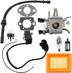 Kit de tuyau de filtre à carburant d'air de bobine d'allumage de carburateur compatible avec FS120 FS200 FS250 FS300 pièces de rechange de débroussailleuse - Product Image 3
