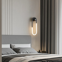 Applique murale LED minimaliste moderne en acrylique pour l'éclairage intérieur, décoration d'hôtel de luxe dans la chambre à coucher, le salon