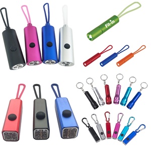 Manufacturer's New Hot-Selling Irregular Silicone Aluminum Alloy LED Mini Flashlight Keychain Gift for Promotional Flashlights