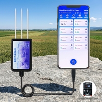Détecteur de NPK du sol résistant aux radiations et durable, capteur de température et d'humidité avec port Type C, sortie RS485 pour l'agriculture