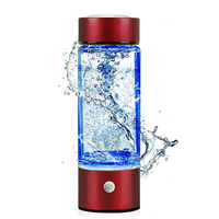 Vente en gros Bouteilles d'eau en verre borosilicaté Purificateur Filtre Bouteille de boisson Garrafa D'agua Logo personnalisé Camping Bouteille de boisson alcaline
