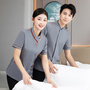 Uniforme <span class=keywords><strong>de</strong></span> trabajo <span class=keywords><strong>de</strong></span> diseño occidental moderno para azafata <span class=keywords><strong>de</strong></span> hotel y ventana, atuendo <span class=keywords><strong>de</strong></span> trabajo limpio y estilo sirviente - Product Image 2