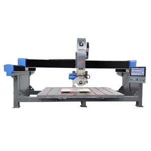 GQ-3220D 5-axis bridge saw stone cutting machine for slab cutting milling drilling faucet holes saw
