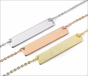Collier avec pendentif personnalisé en argent sterling 925 ACEWORKS |   Breloque personnalisable à graver |   Conception de bijoux avec logo personnalisé - Product Image 2