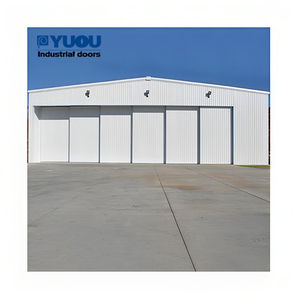 Portes pliantes de grande taille en métal avec <span class=keywords><strong>moteur</strong></span> SEW pour hangar ou hélicoptère avion en aluminium - Product Image 4