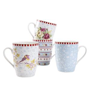 Недорогая керамическая кружка ODM с золотым ободом, розовая кружка для ресторана, кофе, свадебная керамика - Product Image 2