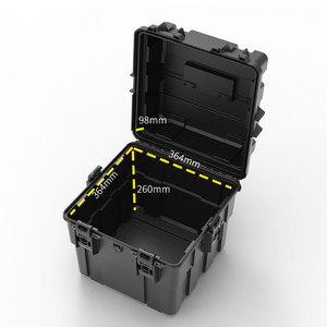 New Design Plastic <strong>Case</strong> for 12" Vinyl <strong>Record</strong> Carrying <strong>Case</strong> Waterproof Instrument Equipment Safety Protection Box for Red Wine - Product Image 5
