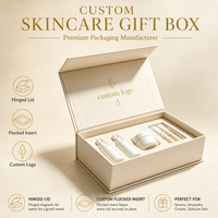 Coffret cadeau de soins de la peau Gotop Eco Friendly Serum pour flacons compte-gouttes et ampoules avec intérieur doublé de velours et fermeture magnétique