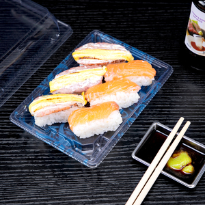 Nueva Caja de <span class=keywords><strong>Sushi</strong></span> Transparente Desechable con Tapa Alta para Comida Japonesa para Llevar, Impresa con Tapa - Product Image 6