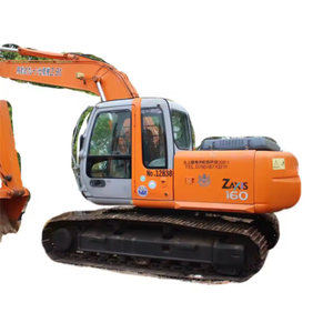 Excavatrice sur chenilles Hitachi ZX160 d'occasion de qualité garantie en bon état avec une puissance de creusement élevée, moteur et pompe inclus - Product Image 1