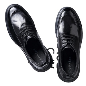 Chaussures en cuir pour hommes de haute qualité 2025, grande taille, bout carré, en cuir de vachette véritable, respirantes, légères, à lacets - Product Image 1