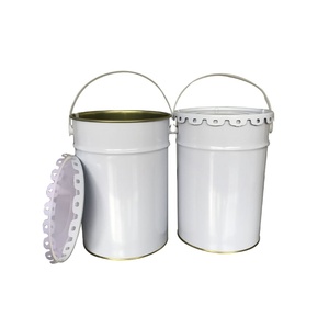 Vente en gros <span class=keywords><strong>20L</strong></span> Grande boîte de conserve en métal Seau à peinture en forme de cylindre pour le stockage de l'huile automobile Logo personnalisé Fabricant chinois <span class=keywords><strong>pas</strong></span> <span class=keywords><strong>cher</strong></span> - Product Image 1
