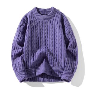 Pull jacquard personnalisé avec logo OEM/ODM pour homme, en <span class=keywords><strong>laine</strong></span>/acrylique, col rond, anti-rétrécissement, anti-boulochage, style streetwear <span class=keywords><strong>de</strong></span> créateur - Product Image 4