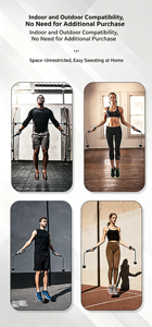 <span class=keywords><strong>Corde</strong></span> à <span class=keywords><strong>sauter</strong></span> sans fil de haute qualité avec roulement en acier, poignée en éponge lestée, <span class=keywords><strong>corde</strong></span> à <span class=keywords><strong>sauter</strong></span> de fitness pour l'amincissement et l'entraînement - Product Image 3