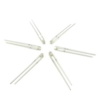 Diode LED verte 2,5 mm 520 nm, lentille transparente, 30 degrés, avec broches longues, 1000-1100 mcd, tête ronde, pour lumière de flotteur de pêche LED