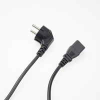 Prise électrique ue 3 broches connecteur IEC C13 pour bouilloire générateur sèche-linge câble d'extension cordons d'alimentation