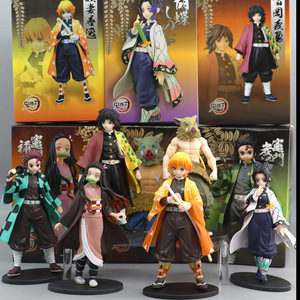 Vente en gros de figurines de personnages d'anime Demon Slayer, collections pour enfants, décorations, boîtes mystères, cadeaux - Product Image 2