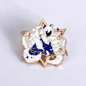 La mejor calidad personalizada <span class=keywords><strong>Anime</strong></span> Wolf Fox <span class=keywords><strong>Anime</strong></span> juego personaje Pin <span class=keywords><strong>Okami</strong></span> broches Animal pin insignia diseño libre solapa insignia pines regalo - Product Image 4