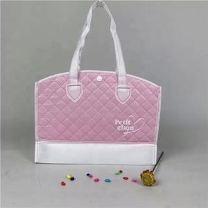 ถุงผ้าแคนวาสสีชมพูสำหรับเป็นของขวัญถุงผ้าที่ไม่ผ่านการถักรีไซเคิลถุงผ้าโพลีเอสเตอร์เป็นมิตรต่อสิ่งแวดล้อมแบบพับได้ - Product Image 1