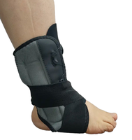 Attelle de cheville réglable, stabilisateur de compression respirant, protection sportive pour la cheville avec système de sangle rotative