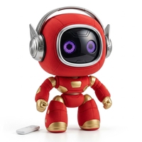 Robot intelligent télécommandé en plastique, jouet interactif avec commande vocale, compagnon en peluche pour enfants