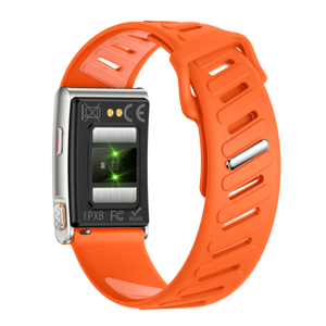 KR96 Screenless Sport <b>Smart</b> <b>Bracelet</b>-3 ATM Waterproof Heart Rate Monitor Fitness Tracker 4 Days Battery Life Silicone Band - Product Image 5