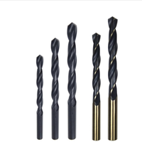Foret hélicoïdal HSS enduit d'oxyde noir roulé (4341/9341/6542)-1.0-20.0mm-pour le métal et le bois