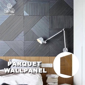 Tủ đựng đồ trong nhà bằng gỗ, tấm ốp tường trang trí, thanh gỗ dọc, lắp đặt dễ dàng, hiệu quả 3D MUMU - Product Image 3