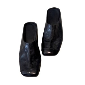 Nuevas Pantuflas Retro con Punta Cubierta, Sandalias Elevadas de Cuero Genuino, Estilo Francés, para Uso en Exteriores - Product Image 6