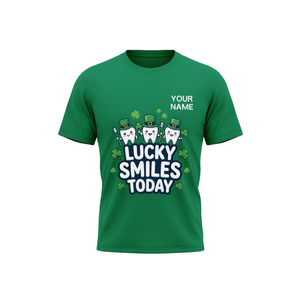 T-shirt dentaire personnalisé pour la Saint-Patrick – Joyeuse Saint-Patrick – Cadeau pour dentiste et hygiéniste - Product Image 2
