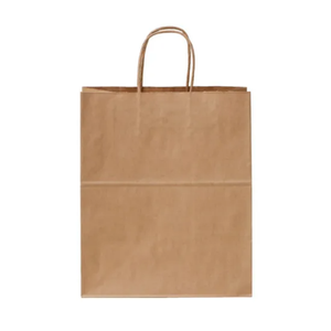 Custom Printed Logo Handle Recyclable Brown Kraft Paper Bag with Square Bottom for Clothing <b>Underwear</b> Shoes Shopping Packaging - Product Image 6