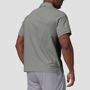 XW-EDX1168-2 Nuovi Arrivi: T-Shirt Polo Sportiva Classica Traspirante, Asciugatura Rapida, Vestibilità Ampia, per Allenamento e <span class=keywords><strong>Palestra</strong></span>, Modello Oversize da Uomo - Product Image 4