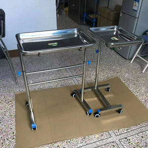 Chirurgische Mayo-tafel van roestvrij staal voor operatiekamer, medische instrumentenwagen te koop - Product Image 6