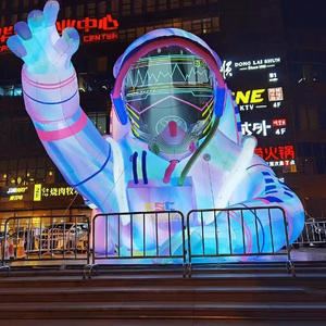 インフレータブルロゴ宇宙飛行士インフレータブルモール遊園地ロケット漫画宇宙飛行士月輝く装飾小道具 - Product Image 2