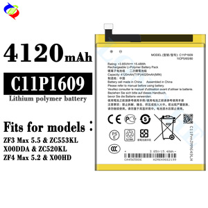 C11P1609 4120mAh ZC553KL X00DDA cep telefonu pil için ASUS ZenFone <span class=keywords><strong>3</strong></span> max 5.5 - Product Image 2