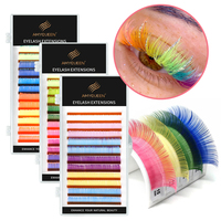 Extension de cils bruns cd Curl 0.03 0.05 0.07 0.10 0.15 Extension de cils classiques brun foncé Pbt