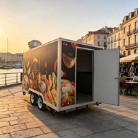 Camions de restauration et remorques alimentaires en tôle galvanisée certifiés EPR, DOT, FMVSS pour la publicité