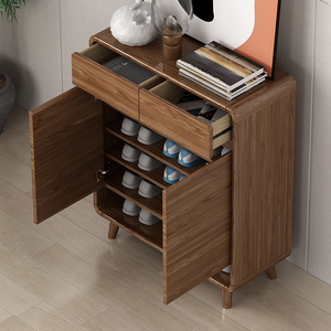 Wooden Shoe Rack with Drawers Space-Saving Bedroom <strong>Hallway</strong> <strong>Storage</strong> <strong>Bench</strong> Durable Design for 24-35 Pairs - Product Image 5