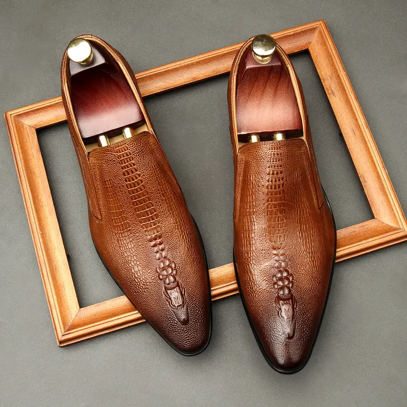 Высококачественные новые модные мужские туфли из натуральной кожи на шнуровке Большие размеры с острым носком женские и мужские свадебные туфли