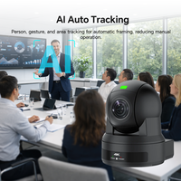 Caméra PTZ 4K 60fps avec zoom numérique 16x et optique 20x, suivi automatique IA pour diffusion en direct et positionnement de studio virtuel