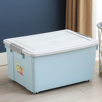 Boîte de rangement en plastique PP avec couvercle sécurisé, empilable, organisateur de cuisine pour vaisselle, provisions, placard et rangement domestique