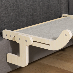 Pet kule büyük kediler Hamocks duvara monte ahşap ağaç tırmanma çizik birden aksesuarları kedi pencere Perching hamak yatak - Product Image 3