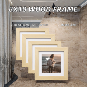 Rustico 8x10 legno Plexiglass cornici 4x6 5x7 tappetino per foto cornice senza tappetino per immagini di visualizzazione - Product Image 2
